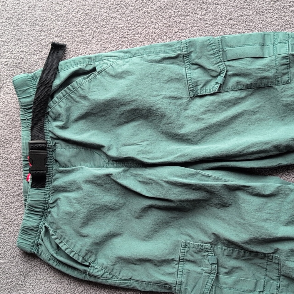 UNIONBAY Teal Cargo Pants Size 0 - Picture 4 of 8